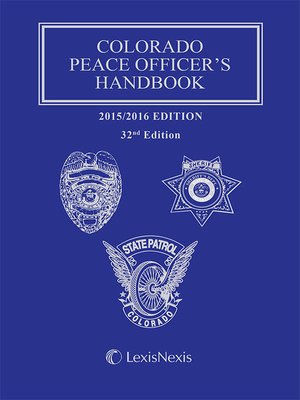 cover image of Colorado Peace Officer's Handbook